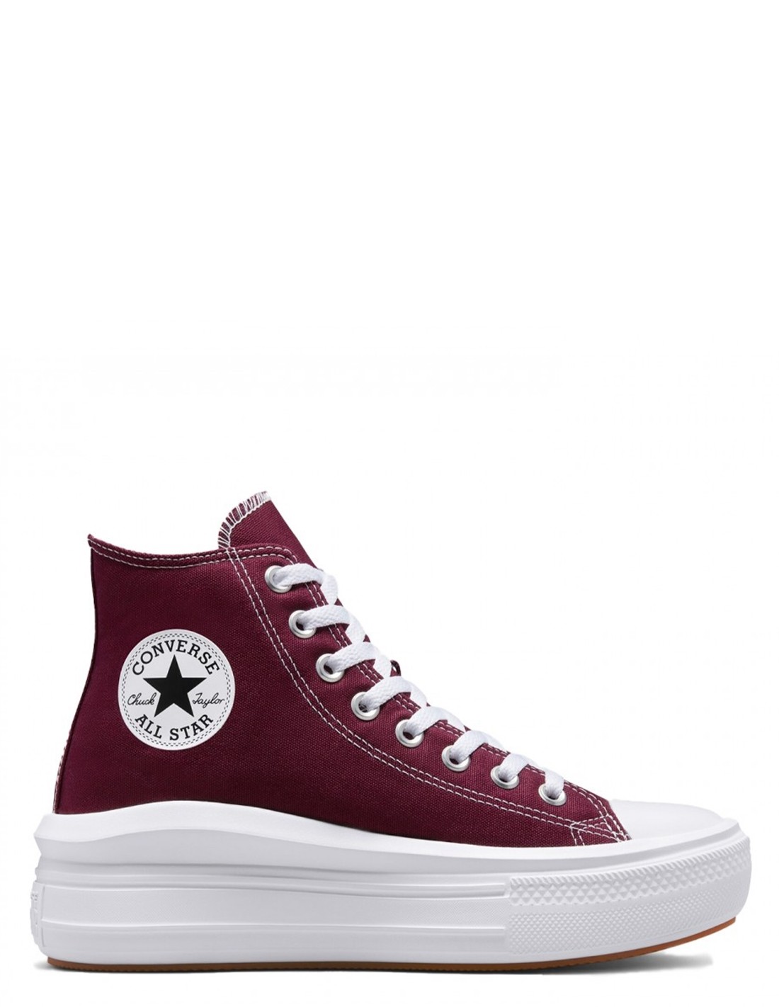 converse sneakers compensées montantes femme ctas move hi bordeaux