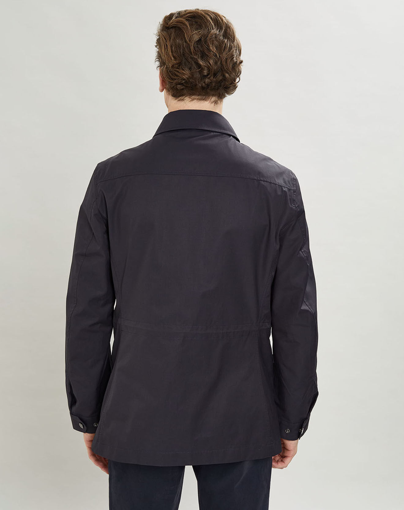 Hackett London Parka Light bleu marine