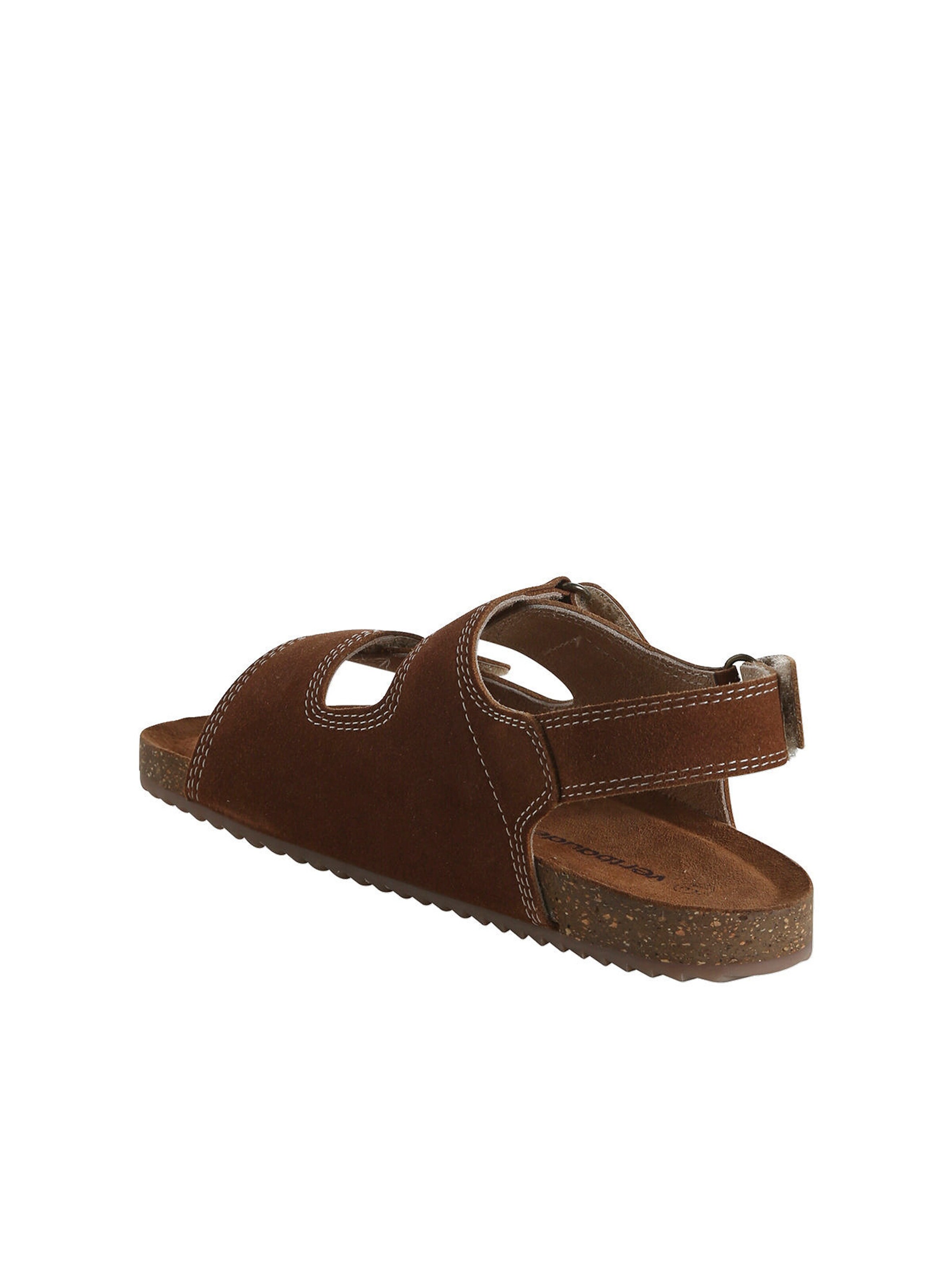 Vertbaudet Kinder Klettsandalen aus Leder camel
