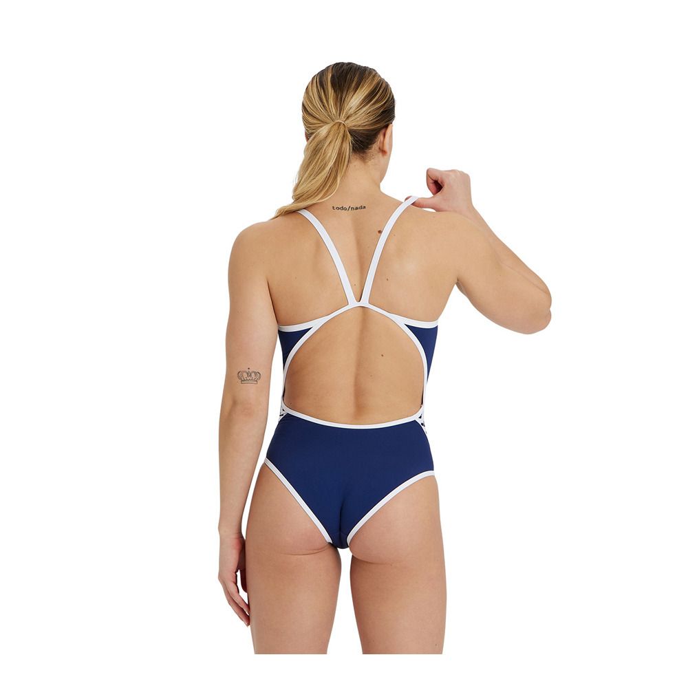 Arena ICONS - Maillot de bain 1 pièce Femme navy/white
