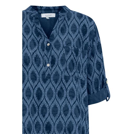 Sorbet Alexa Bluse, Navy Blazer, M