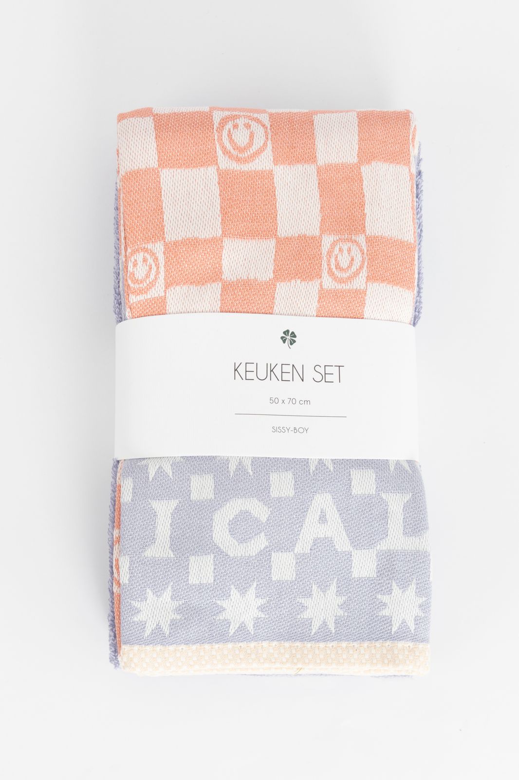 Lavendel handdoek en theedoek terry