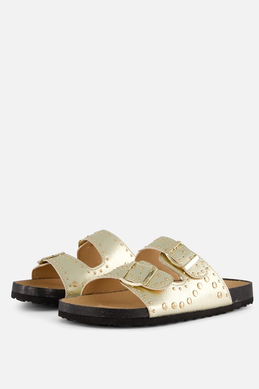 Ann Rocks Sandalen goud Pu