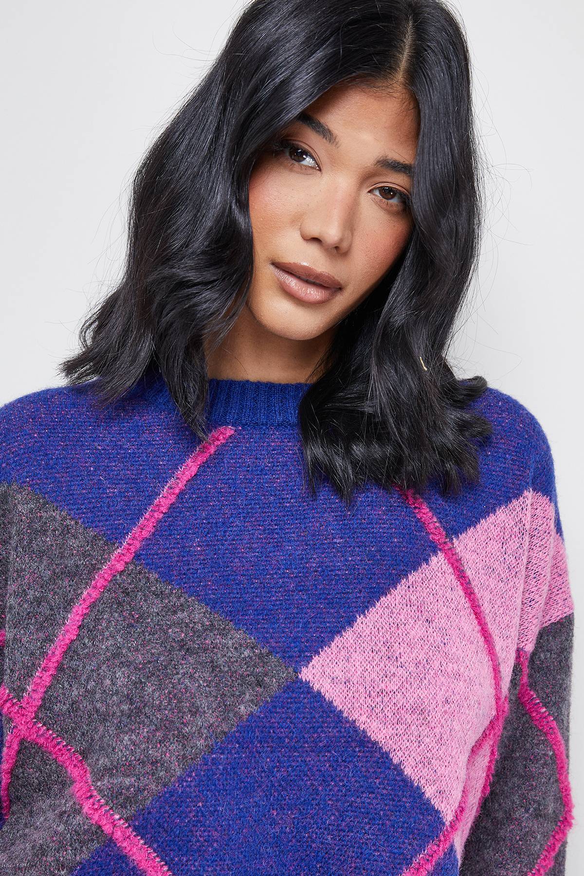 Warehouse synthétiquell Argyle Oversize