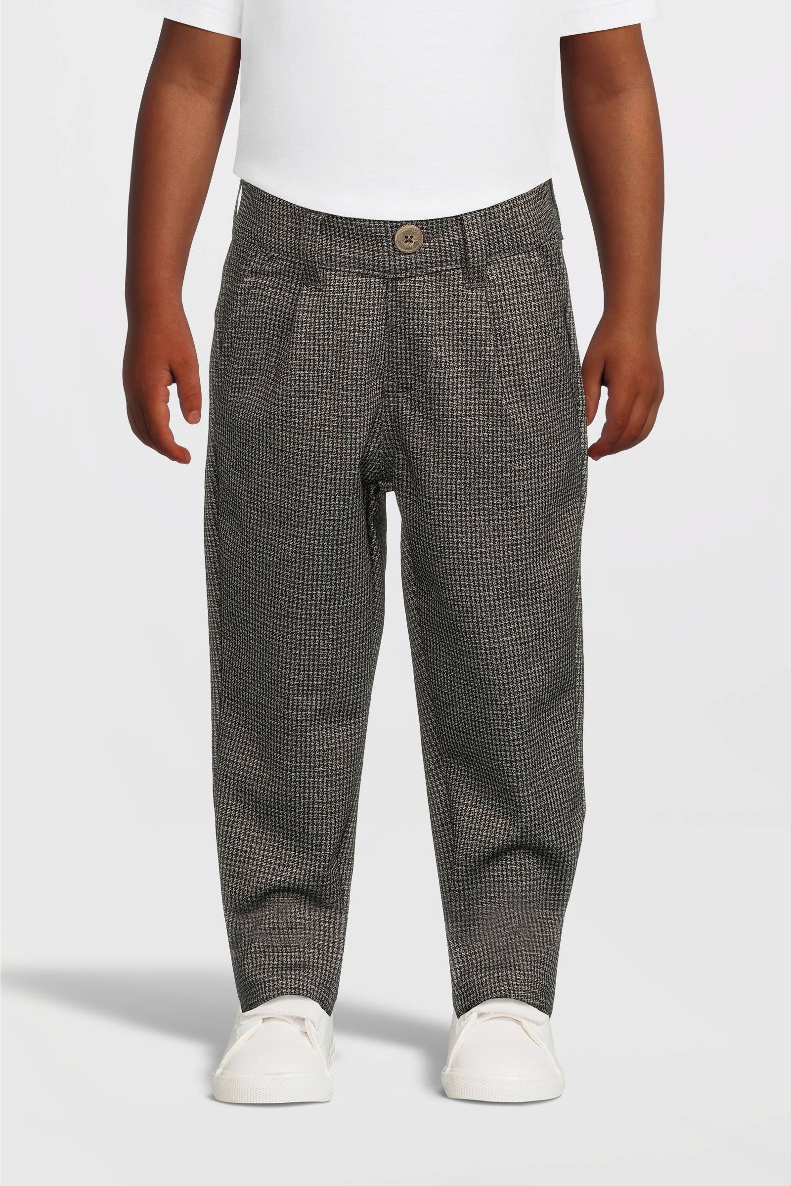NAME IT baby geruite slim fit broek NKMSILAS