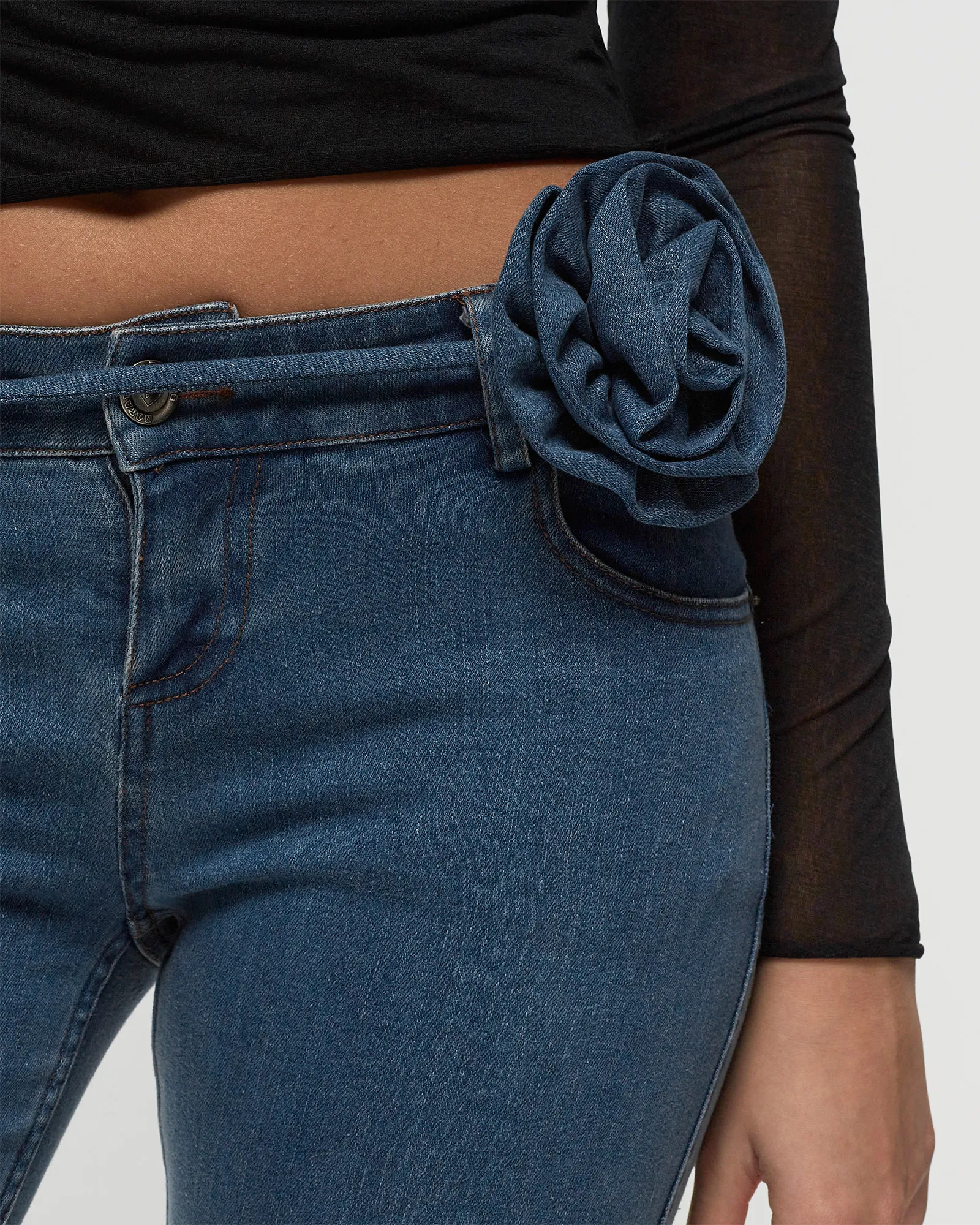 ROTATE Birger Christensen Stretchy Flared Pants