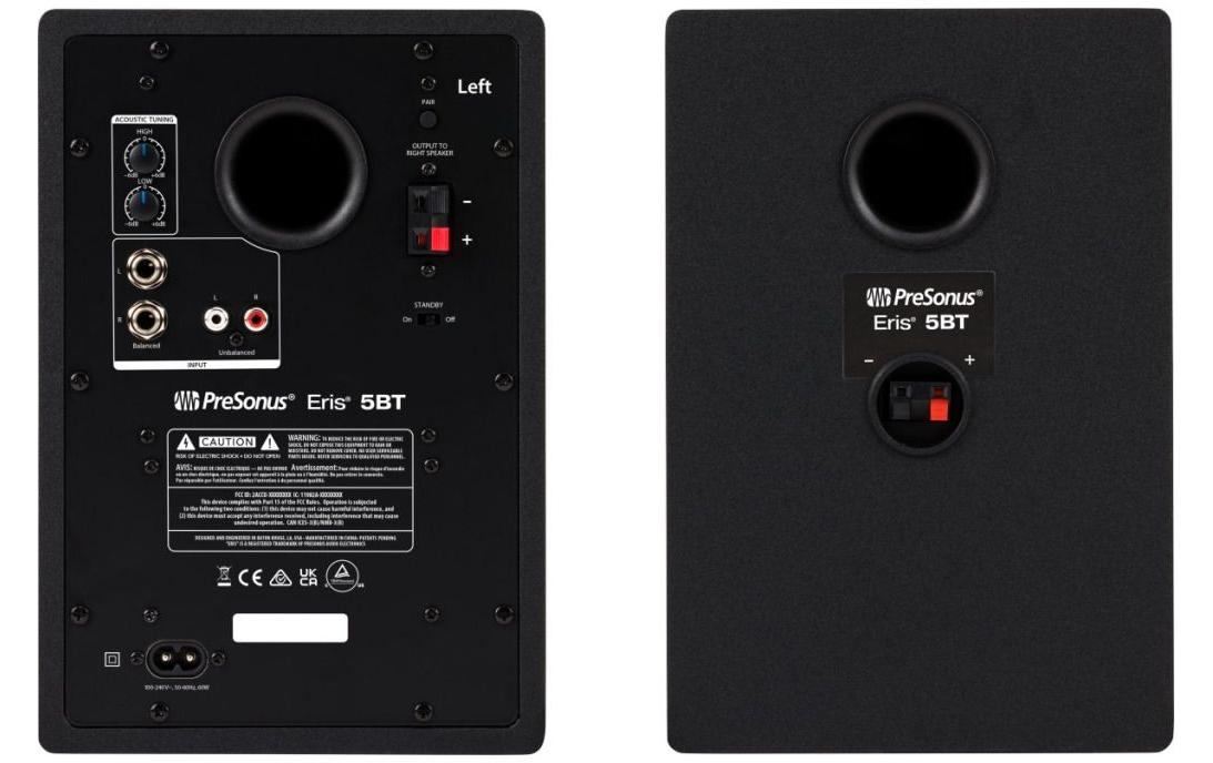 Studiomonitore Eris 5 BT (2 Gen.) Schwarz<br>Aktive 5-Zoll-Referenzmonitore mit Bluetooth