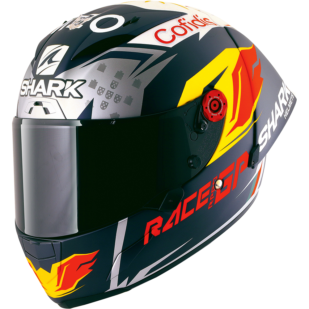 Shark - Casque Race-R Pro GP Replica Miguel Oliveira Signature Bleu / Gris / Blanc / Rouge / Jaune
