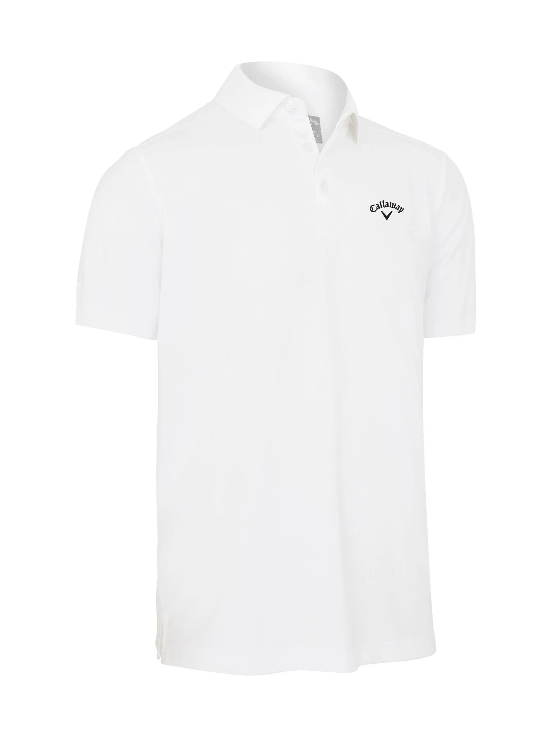 Callaway Apparel wit Tournament poloshirt met logo op de linkerborst