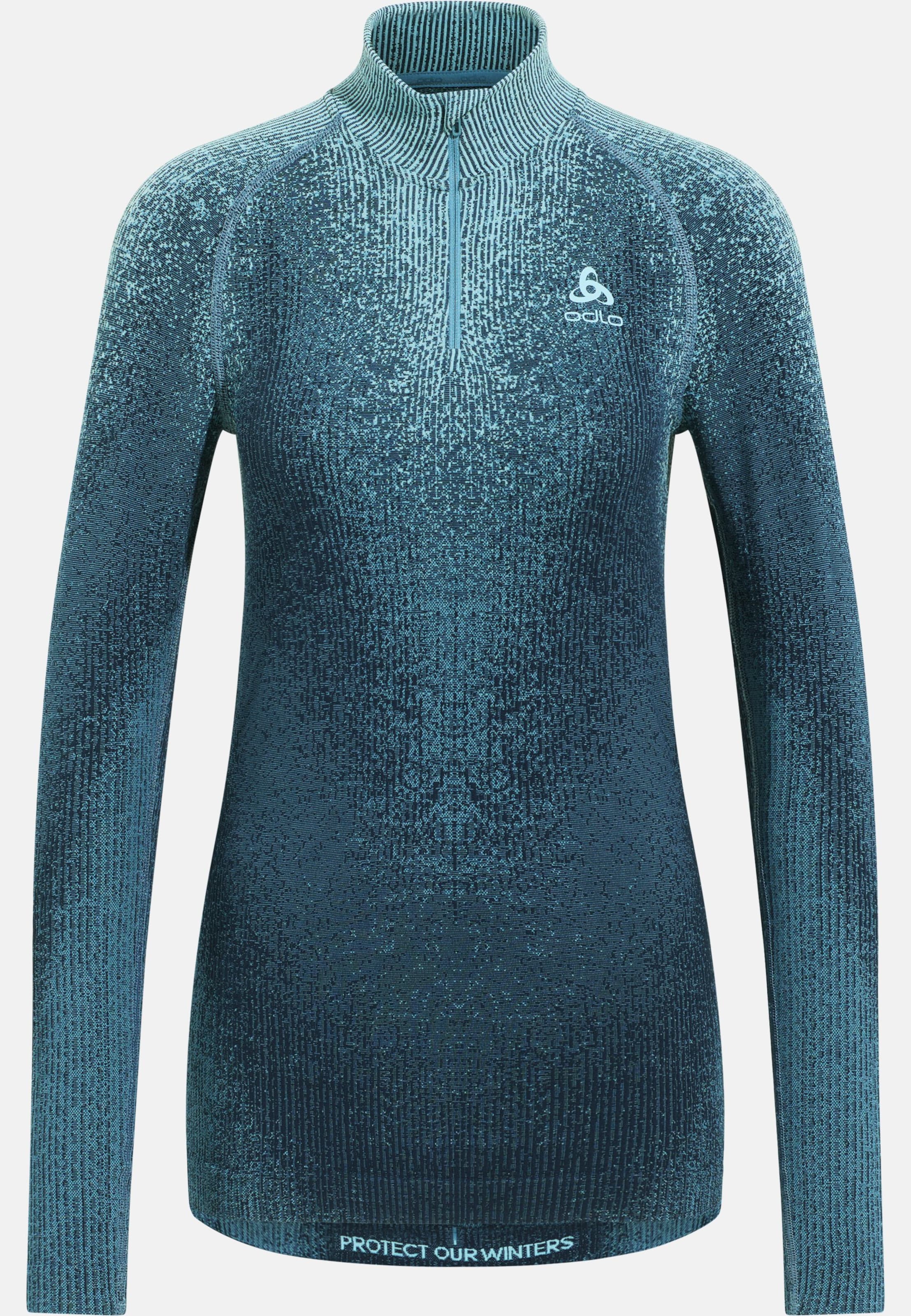 Blackcomb Base Layer Half Zip in provincial blue