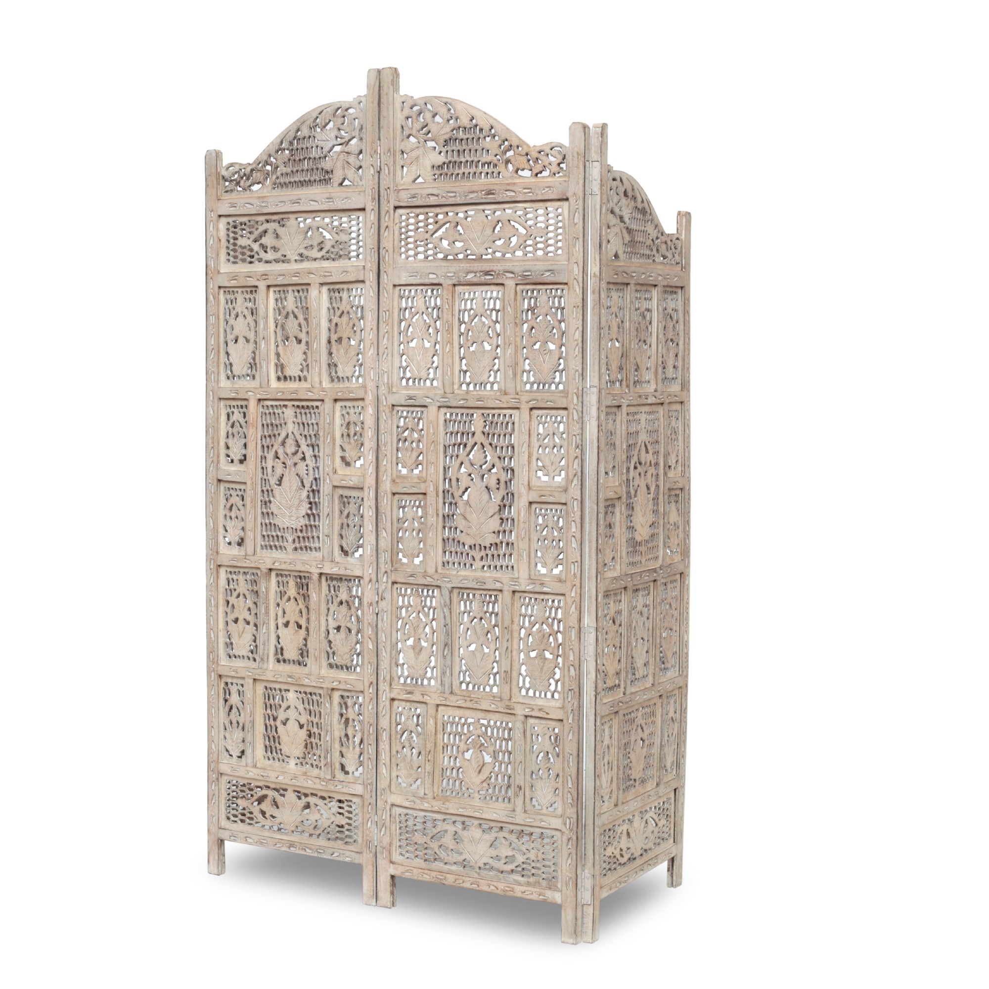 Paravent 'Coribad', 4teilig, beige, T 3 cm, B 200 cm, H 180 cm von fischer's lagerhaus