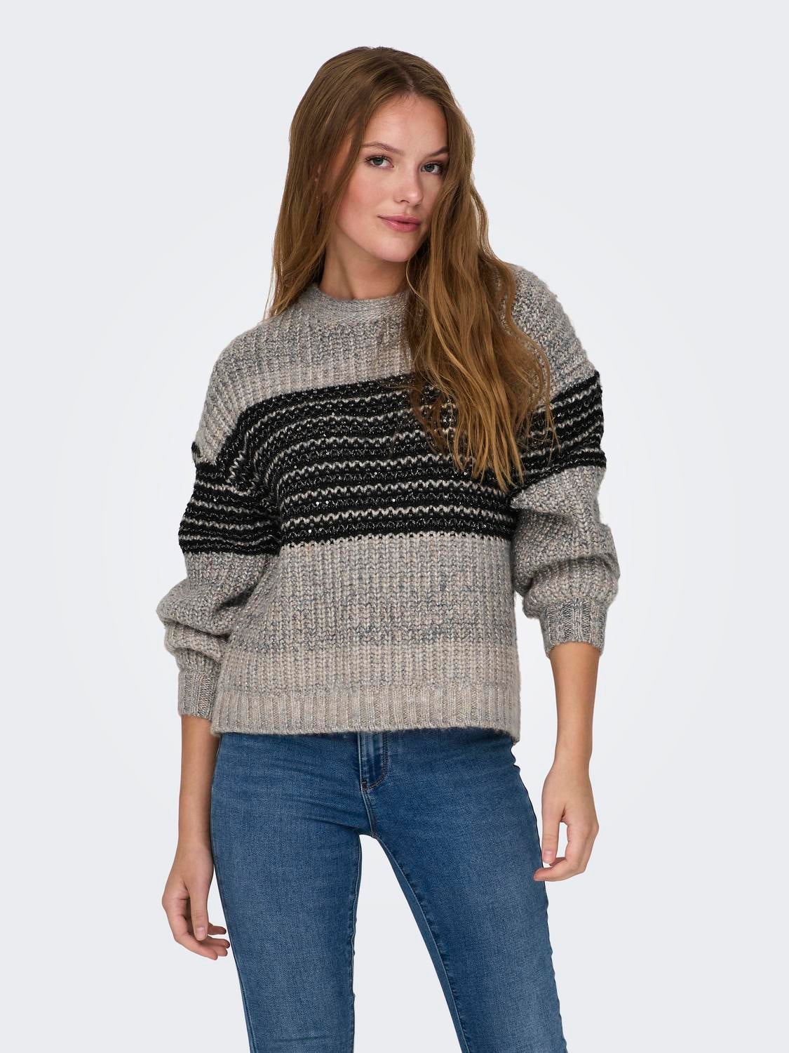 ONLLUCILLA Strickpullover Pumice Stone