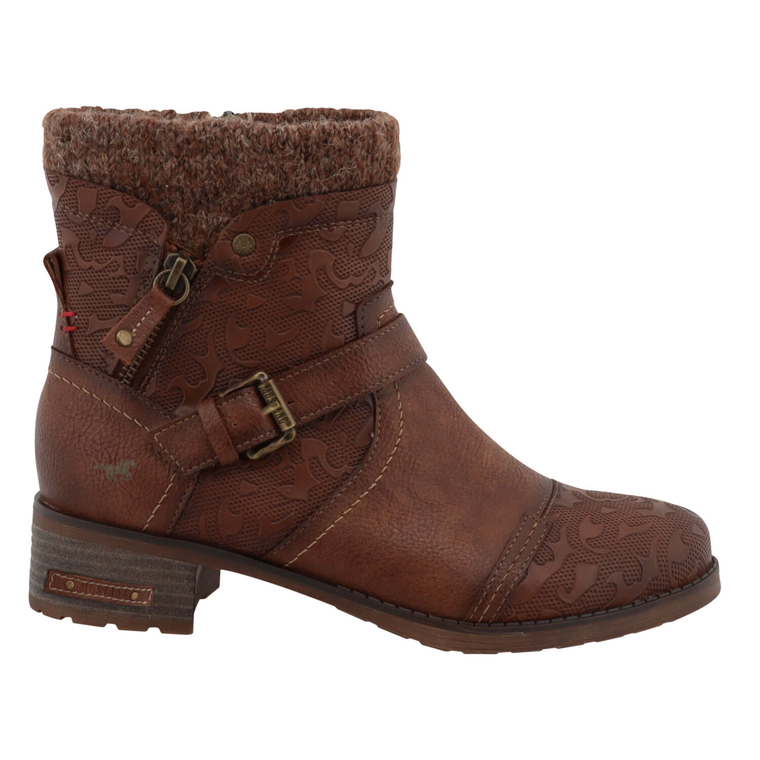 MUSTANG Stiefelette aus pflegeleichtem Softmaterial-Mix
