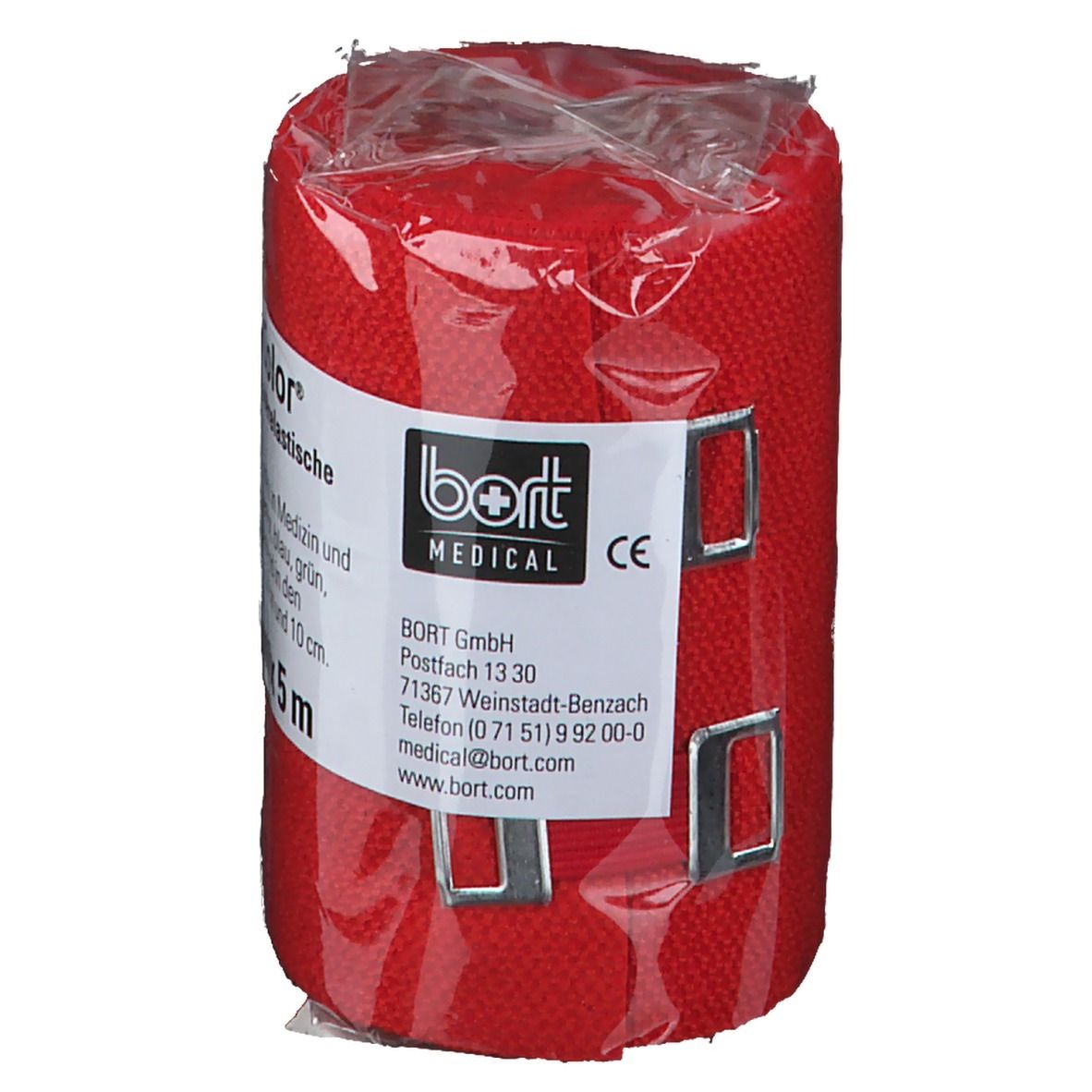BORT StabiloColor® Binde 8 cm x 5 m rot