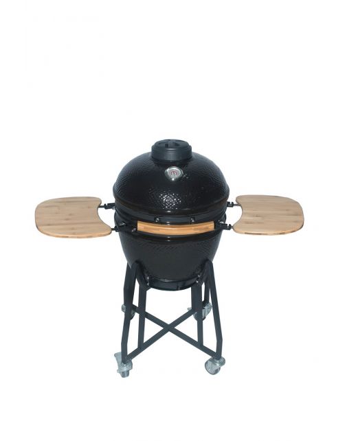 Kamado Keramische Bbq 18 Inch - Barbecue - 112x63.5x108 cm Zwart