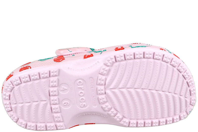 CROCS CLASSIC CLOGS I PINK GUMMI MED KIRSEBÆR