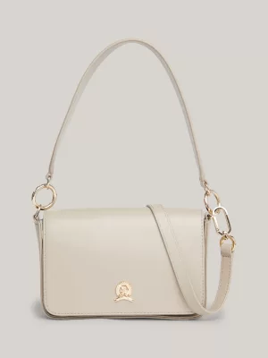 Bolsa transversal média TH Crest em couro