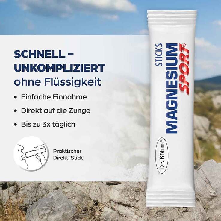 Dr. Böhm Magnesium Sport Sticks, 20X1.5 g