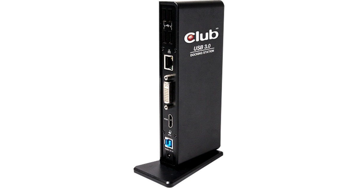 Club 3DUSB Gen 1 Type A Dual Display Docking Station  (Zwart, CSV-3242HD, Retail)