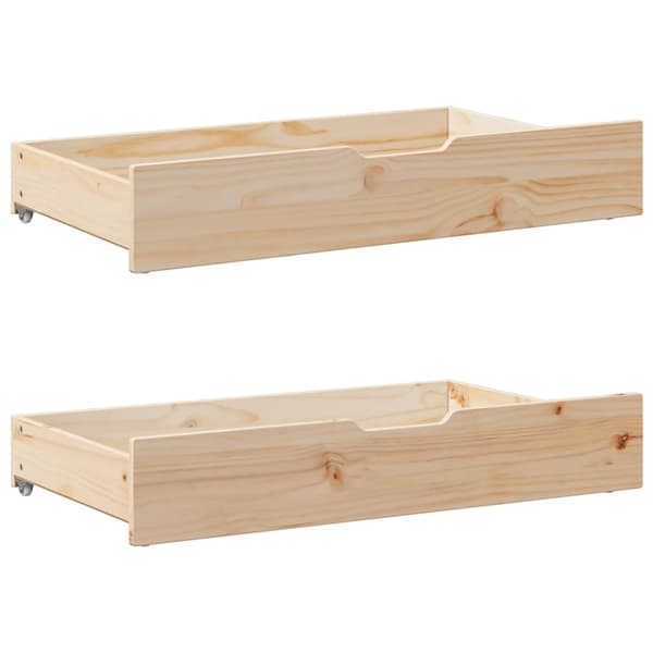 vidaXL Barnesengeramme med skuffer 90x190 cm heltre furu