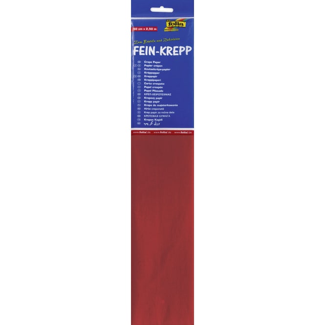 Fein-Krepp - feuerrot