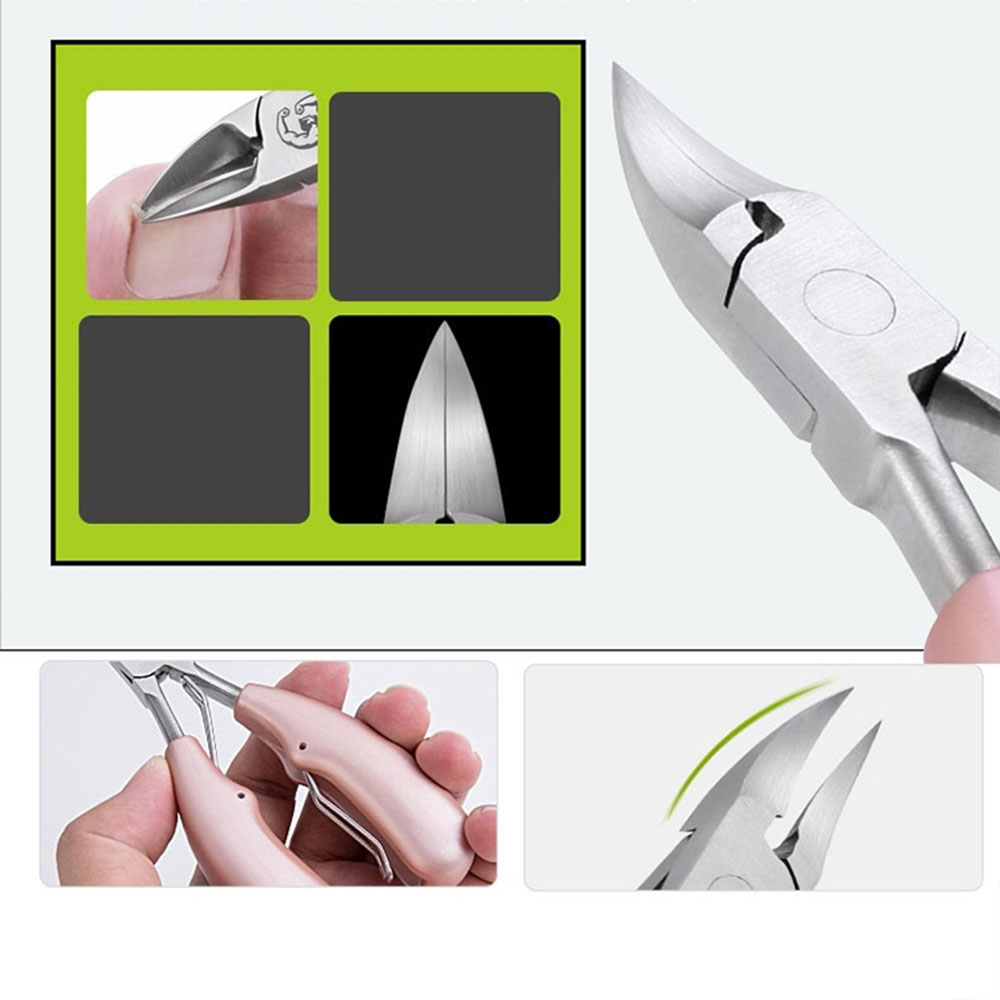 Edelstahl Präzisions Fuss Nagelzange Finger Nagelschere Nagelknipser (Maniküre/Pediküre)