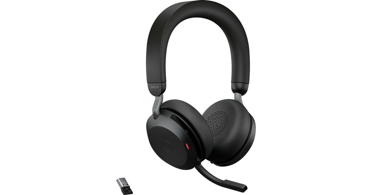 JabraEvolve2 75 on-ear headset  (Zwart, Link380a)