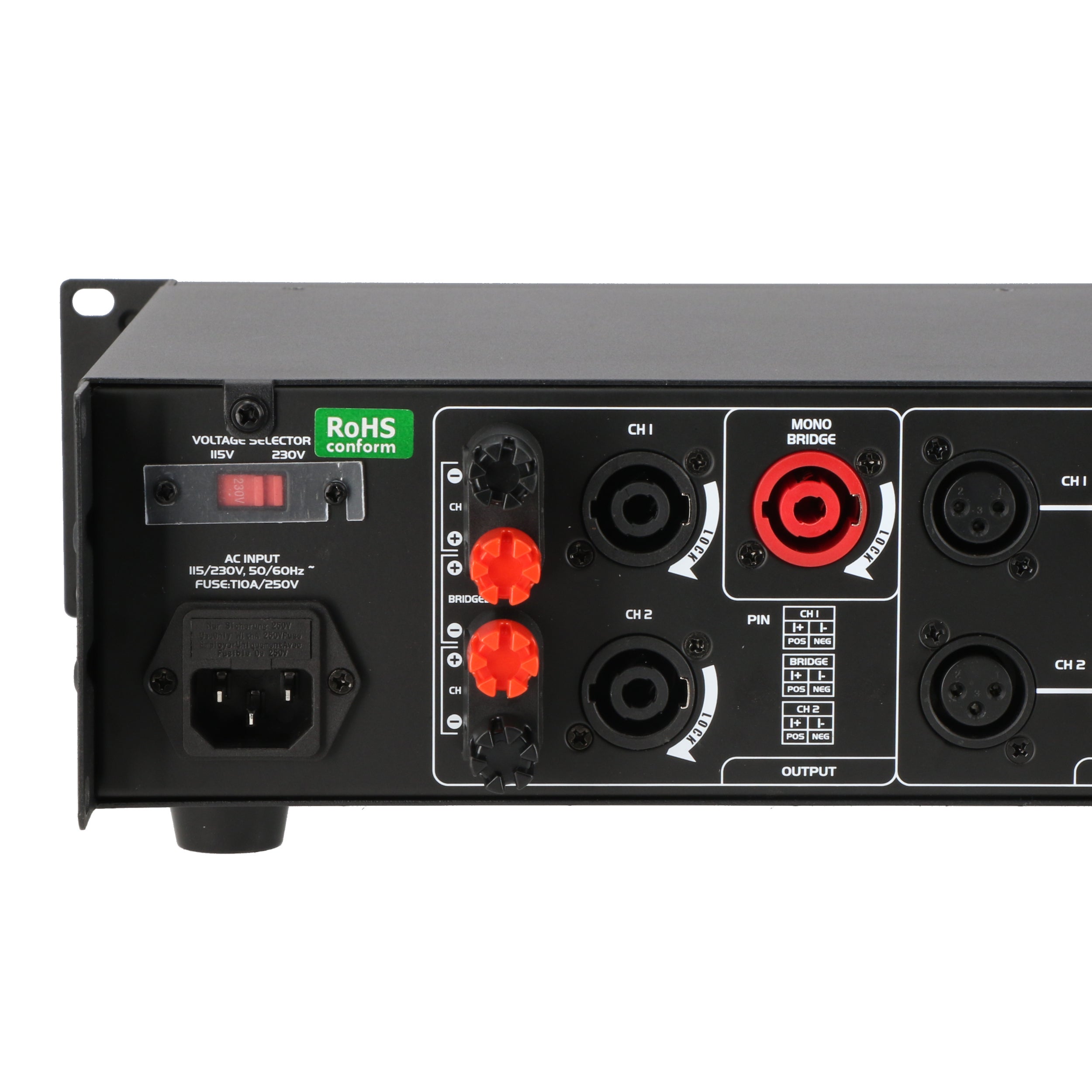 Devine MX-800 2-kanaals PA-eindversterker 2x 400W @ 8 Ohm