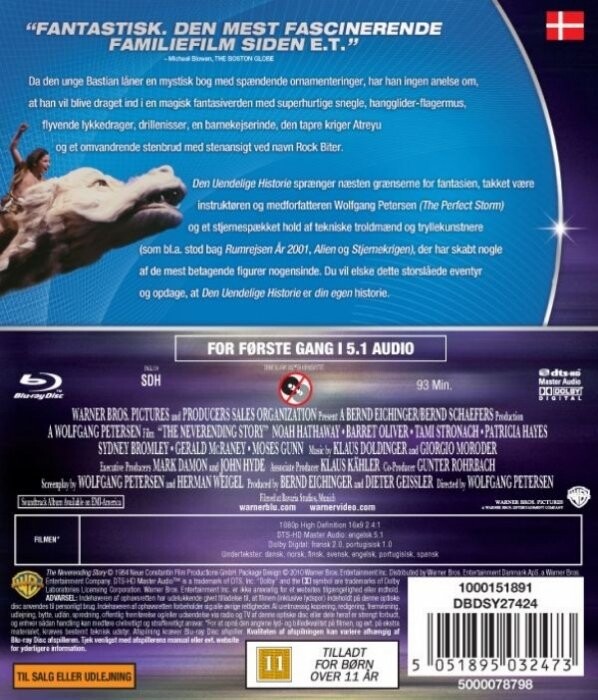 Den Uendelige Historie / The Neverending Story - Blu-Ray