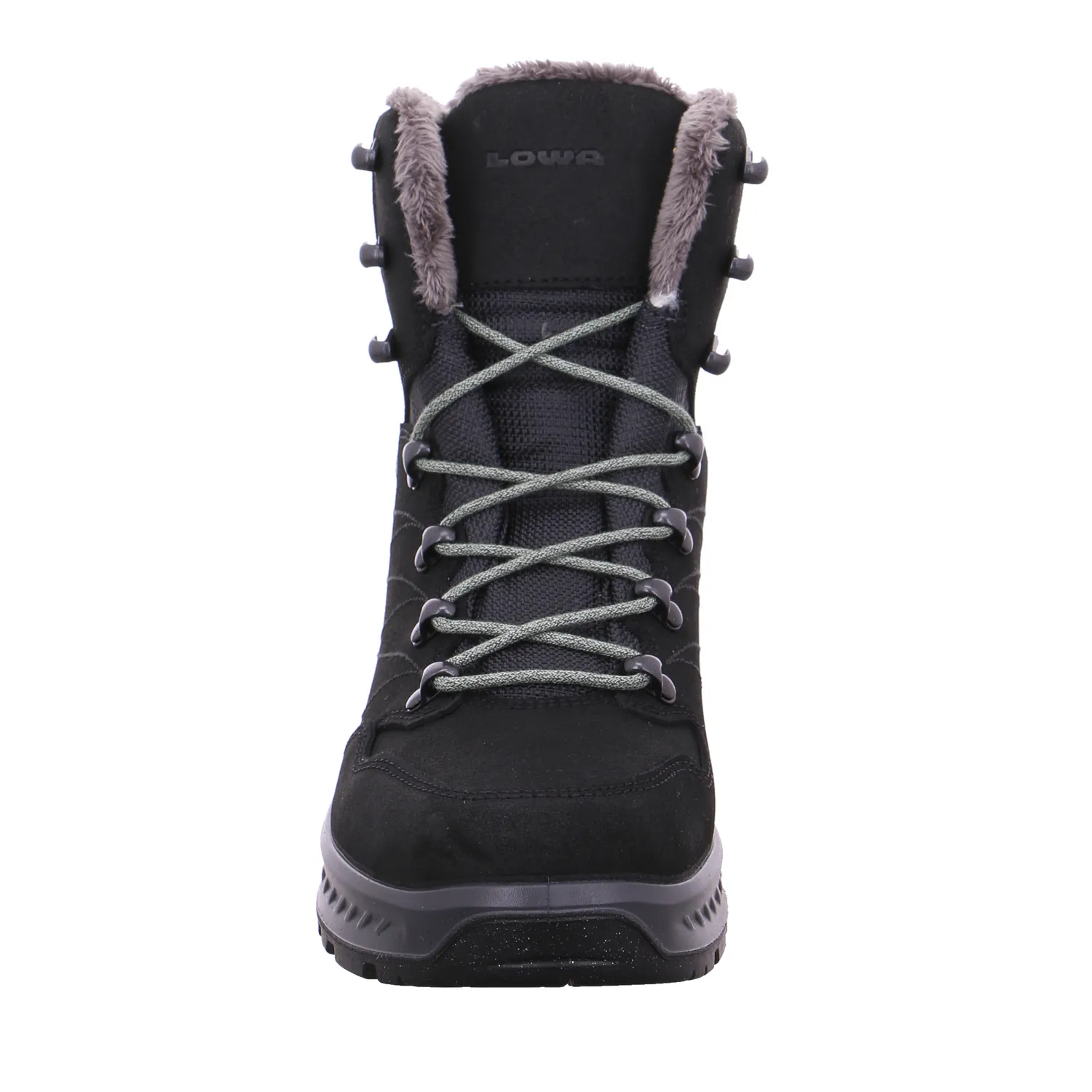 LOWA Snowboots Damen Schwarz Leder