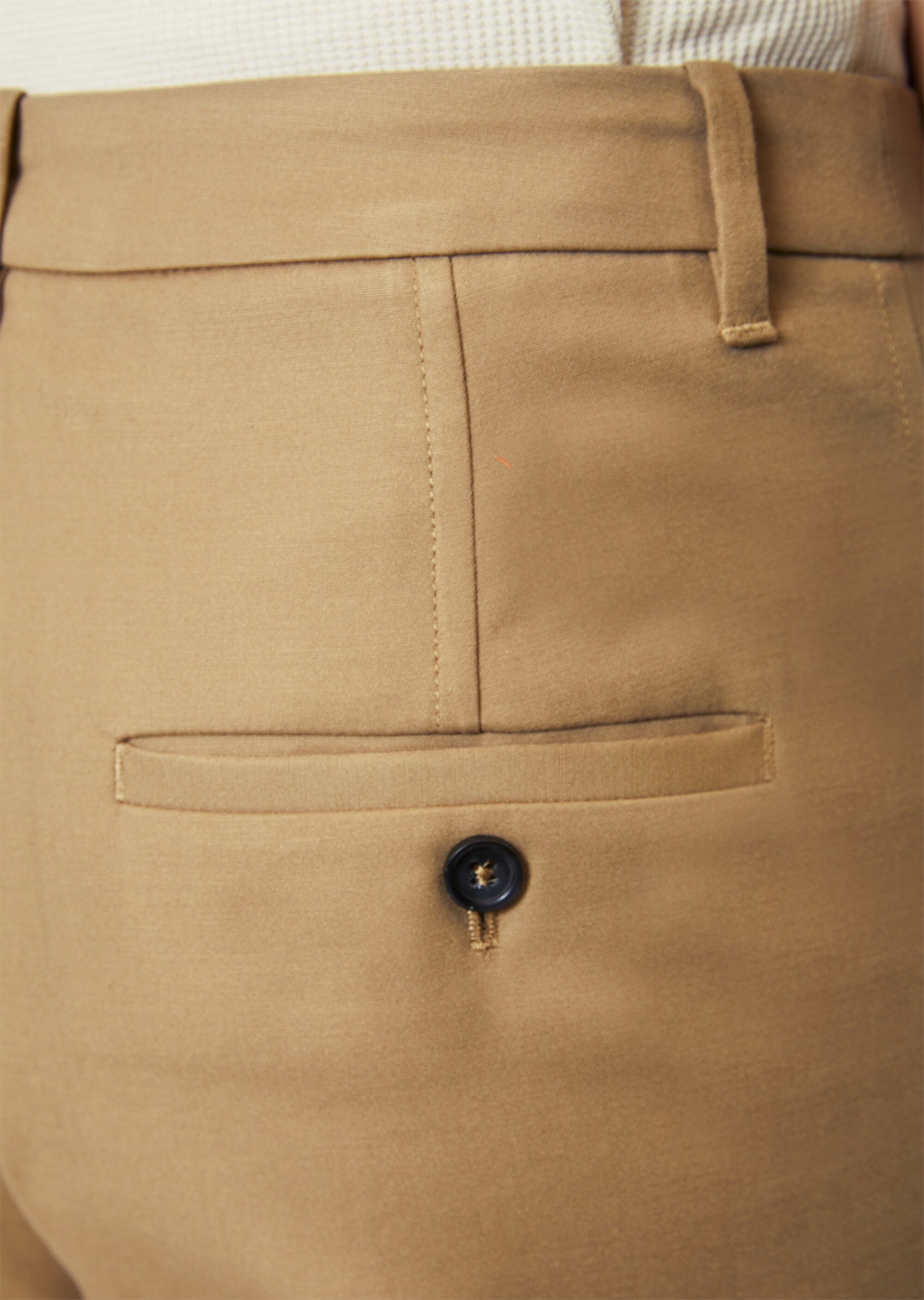 Straight Leg Pants aus Baumwolle-Viskose-Stretch