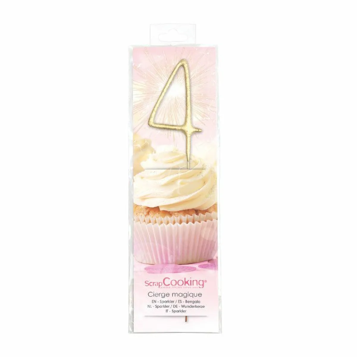 ScrapCooking Bougie Magique Chiffre 4