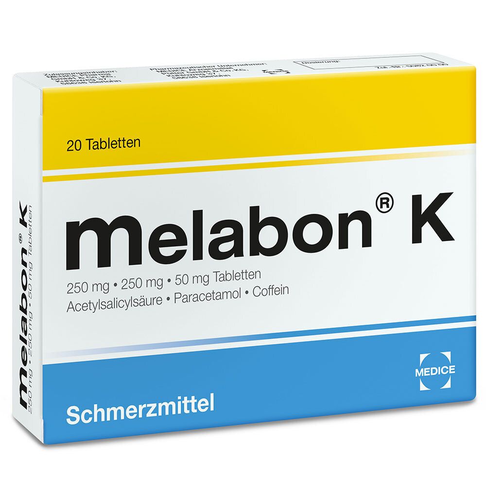 Melabon K bei Kopfschmerzen und Zahnschmerzen
