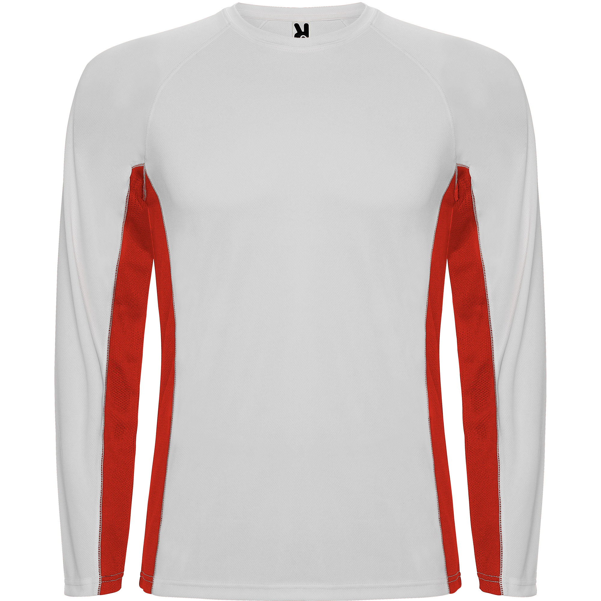 Roly CA6670 - SHANGHAI L/S T-shirt combiné avec deux tissus en polyester