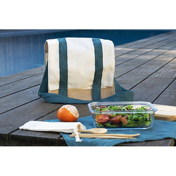 Sac déjeuner avec bandoulière et set de table Pebbly