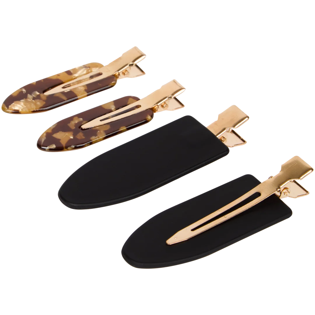 Haarclips 4 stuks | diverse kleuren