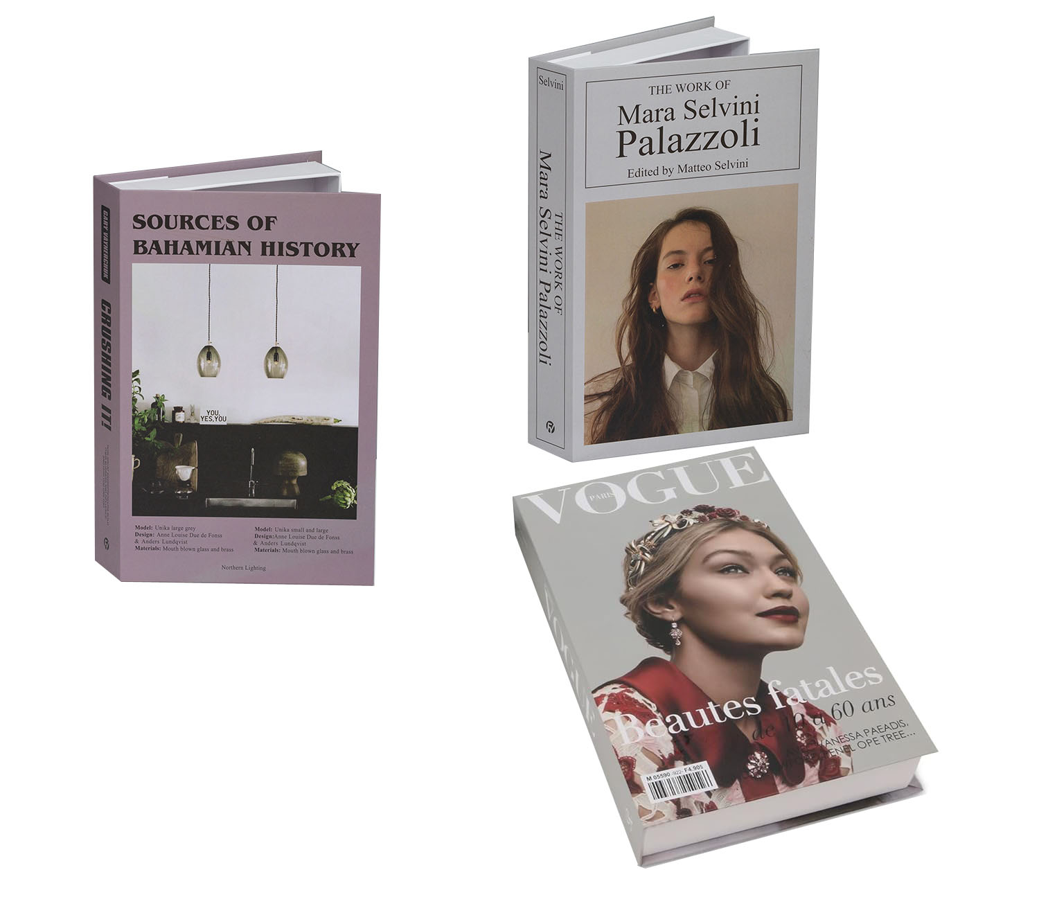 (3er Set) 27x17cm Fake Buch Tresor Attrappe Geheimversteck Home Deko Box für Geld / Schmuck / Fernbedienung - Lifestyle