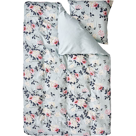 MAISON Lux sengetøj 140x200 cm - mintgrøn med blomster