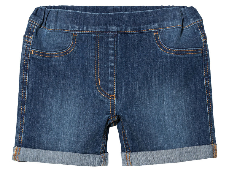 2 stuks peuters denim-shorts