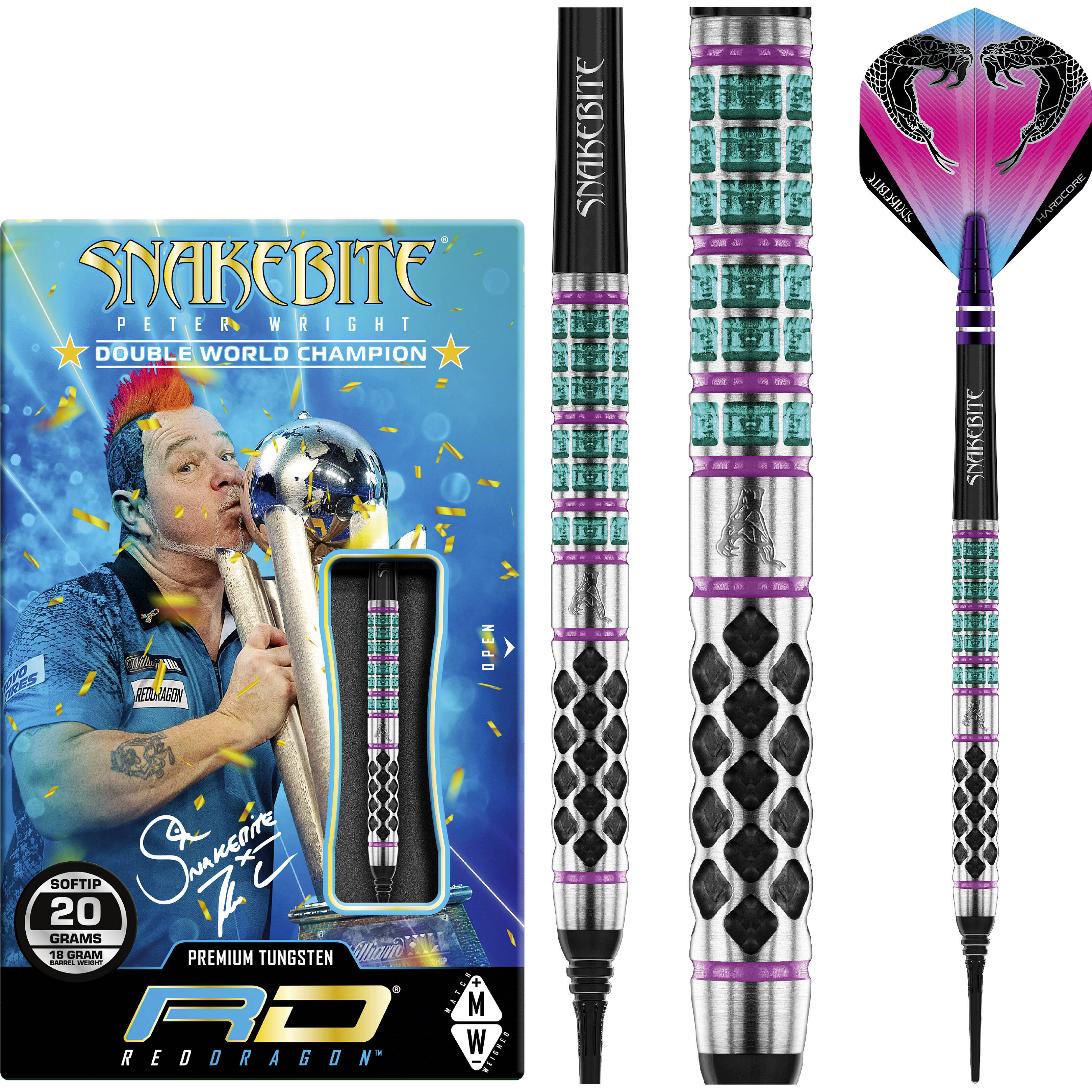 Red Dragon - Peter Wright Supa Venom - Softdart