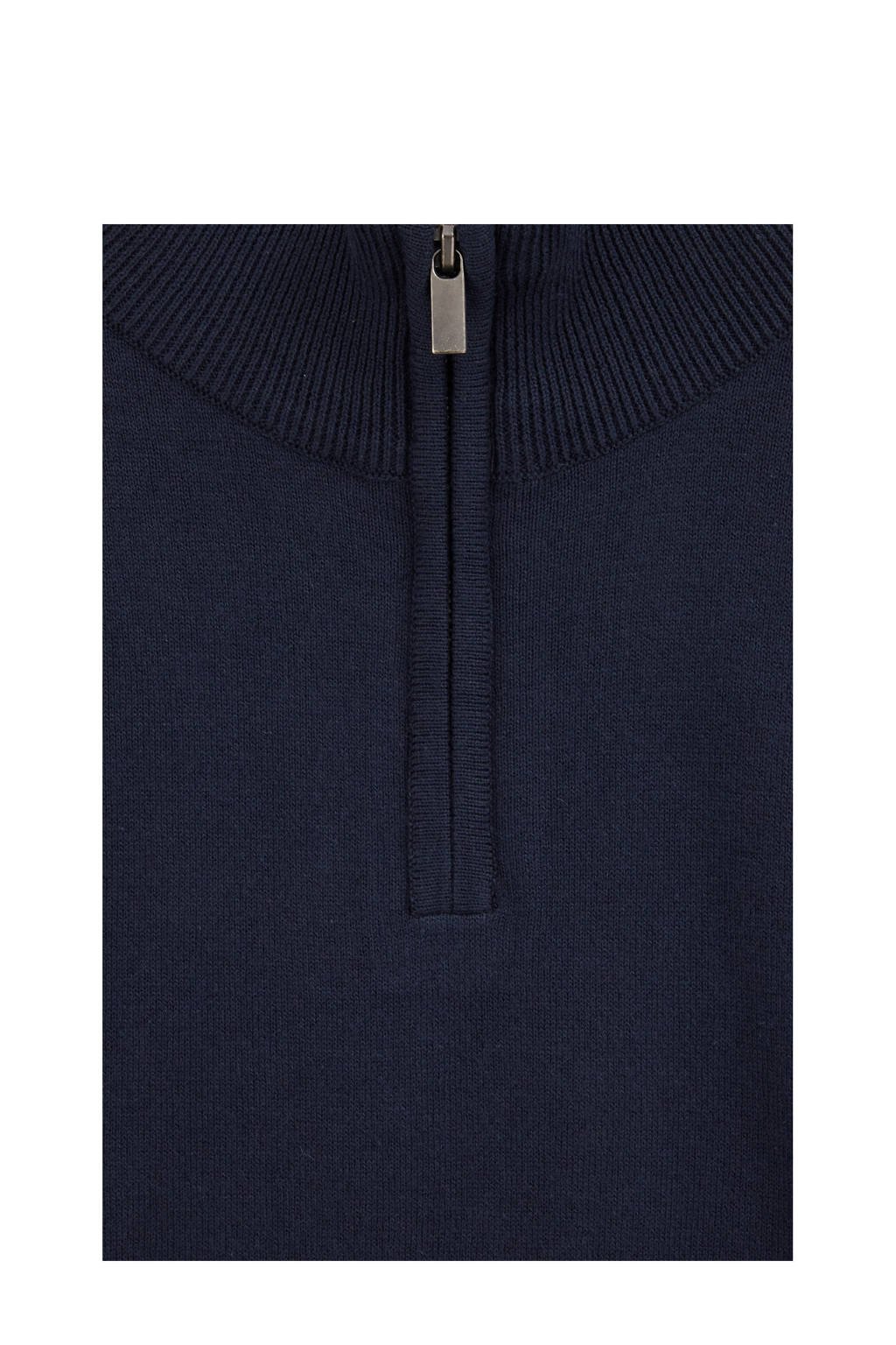 WE Fashion trui marine fijn gebreid