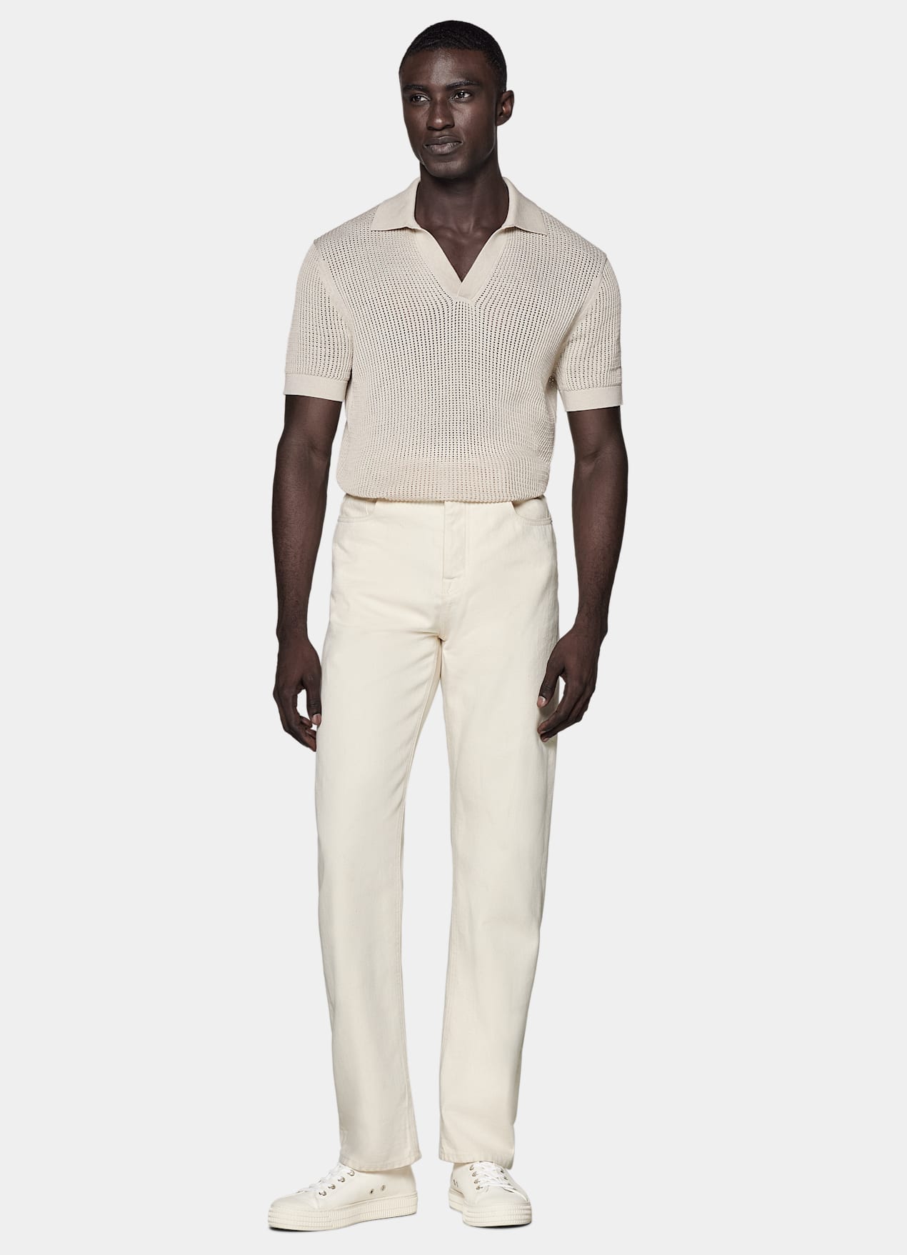 Jean Straight Leg blanc cassé