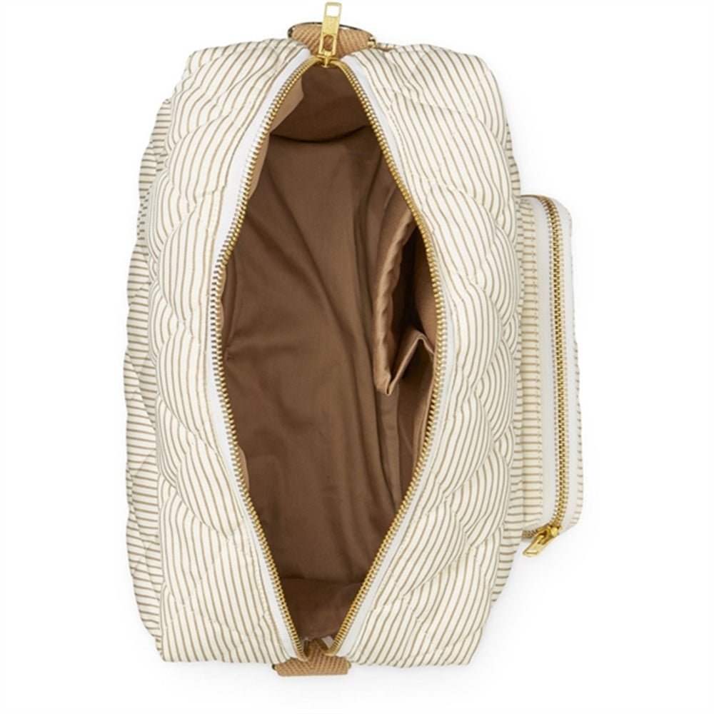 Pusletaske Small Classic Stripes Camel