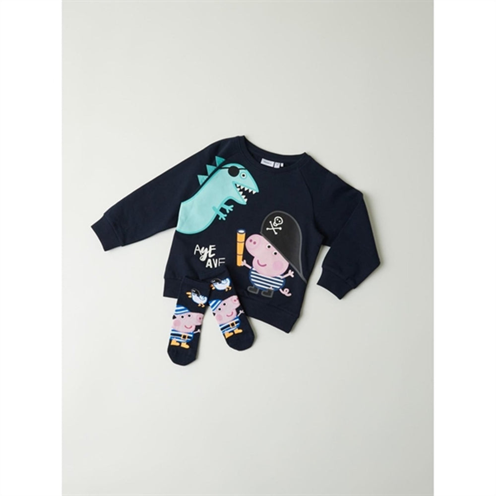 Køb Name it Dark Sapphire Madden Gurli Gris Sweatshirt