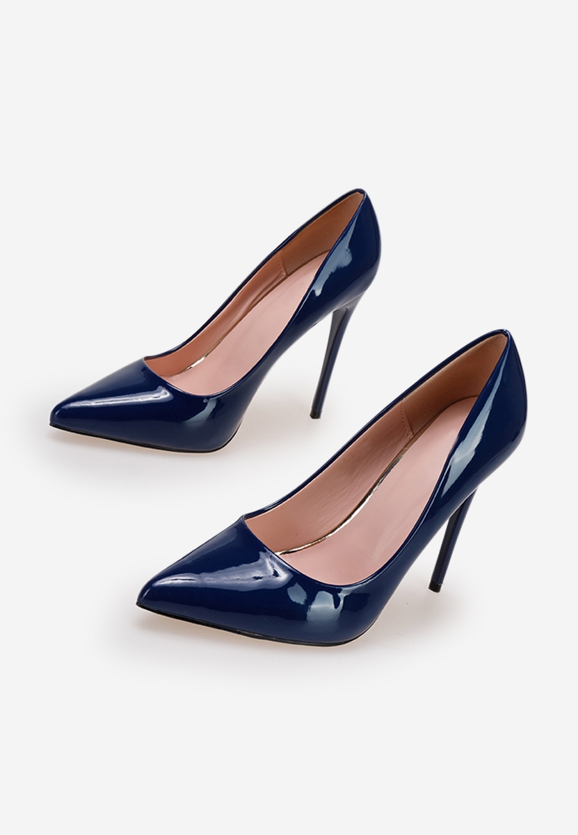 Chaussures stiletto vernies bleus Antella B