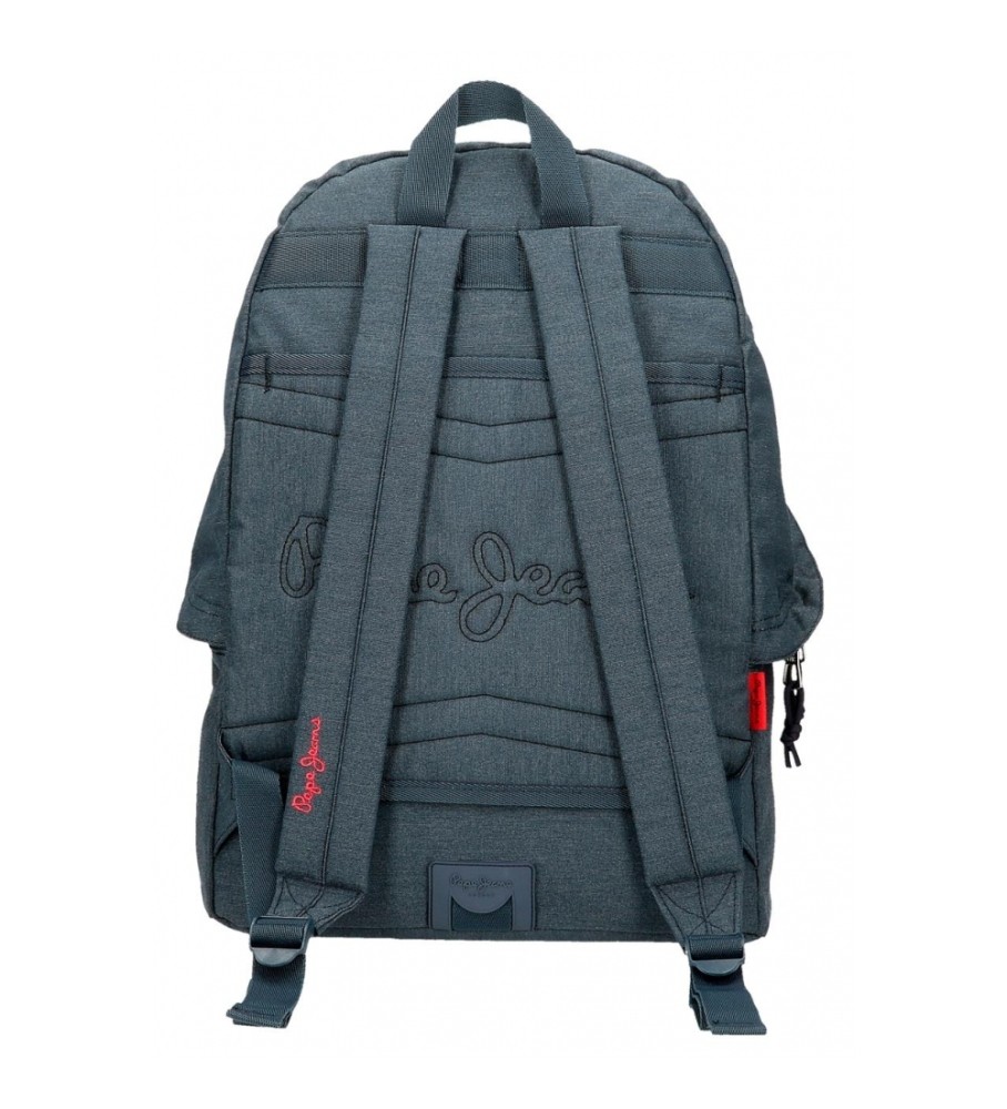 Mochila escolar adaptável Pepe Jeans Kay, azul escuro
