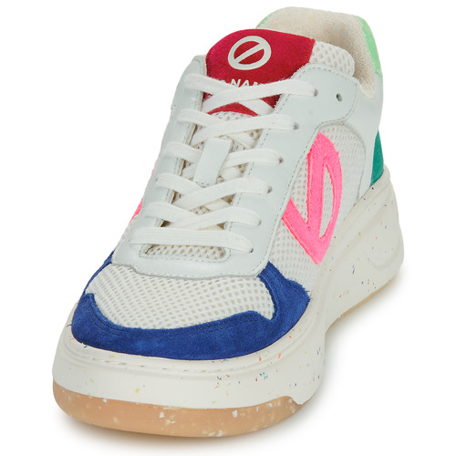 No Name - BRIDGET SNEAKER W - Blanc / Bleu / Rose