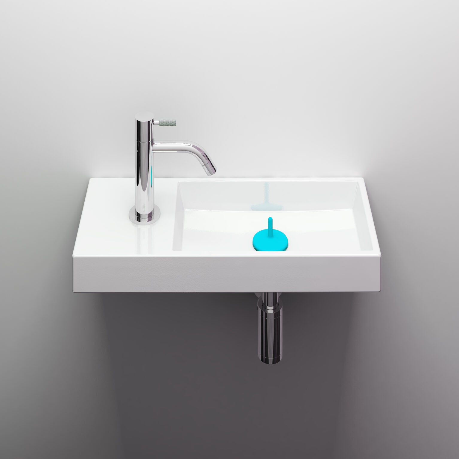 Clou Mini Wash Me siliconen waterstop blauw