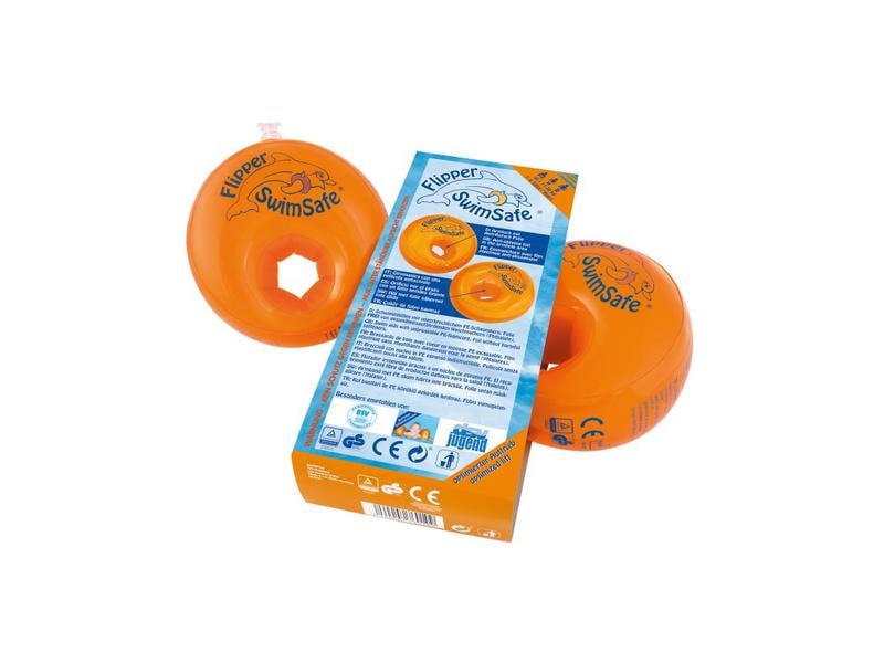 Flipper SwimSafe Schwimmflügel SwimSafe Orange Flipper SwimSafe Schwimmhilfen mit unzerbrechlichem PE-Schaumkern