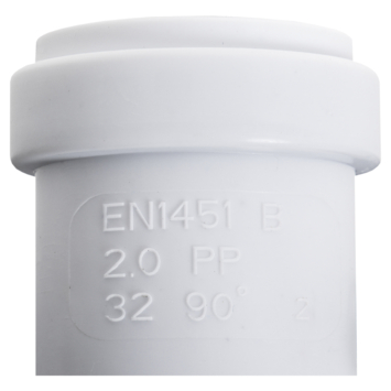 PPC bocht 90° 40 mm
